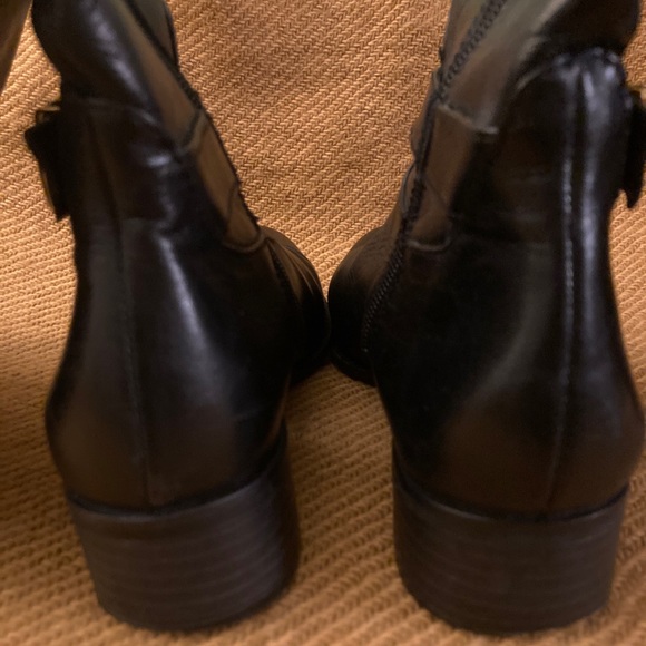 BANANA REPUBLIC Black Leather Riding Boots sz 6.5 - Picture 9 of 13